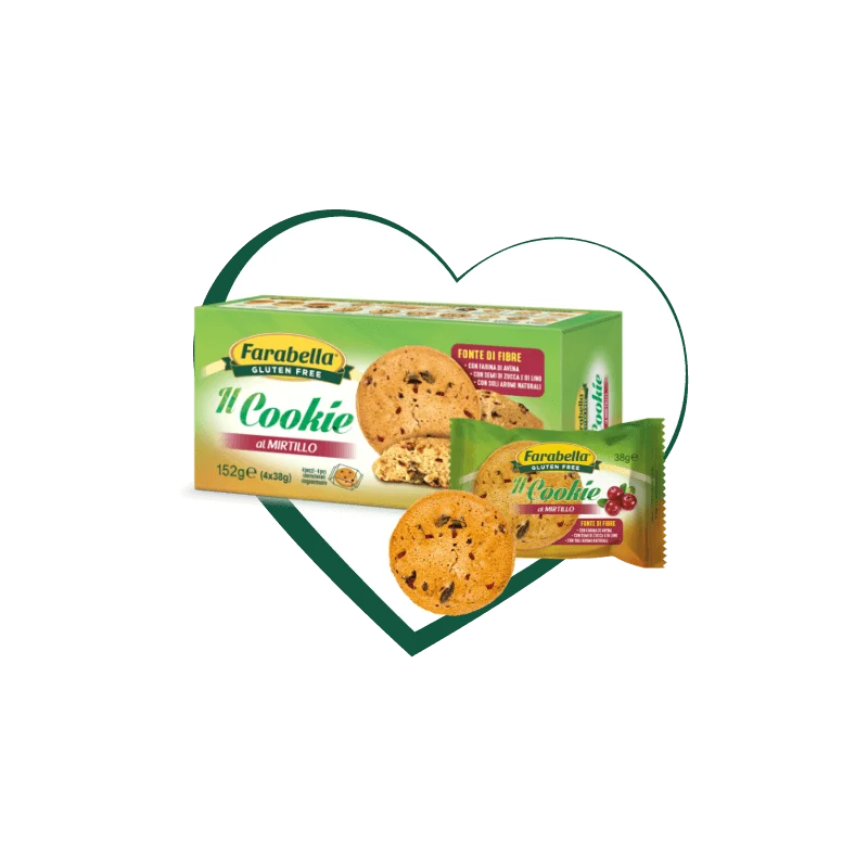 Farabella Il Cookie al Mirtillo Biscotti Senza Glutine 152 g