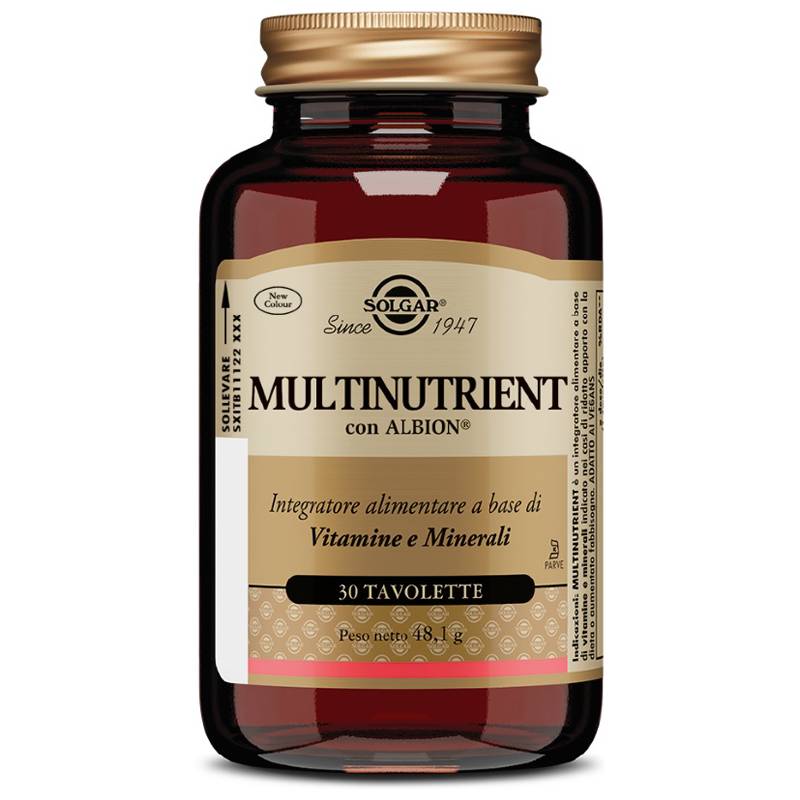 Solgar Multinutrient Integratore di Vitamine e Minerali 30 tavolette