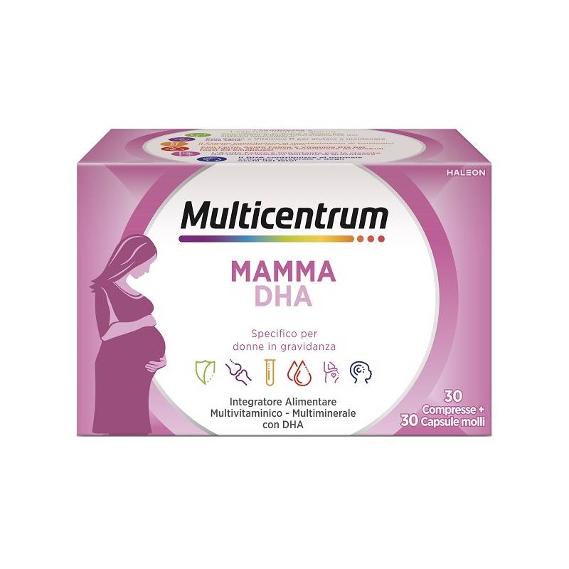 Multicentrum Mamma DHA Integratore per le Donne in Gravidanza 30 compresse + 30 capsule