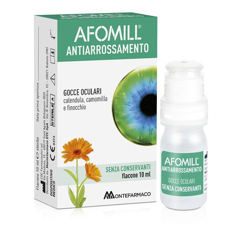 Afomill Anti Arrossamento Gocce Oculari Lenitive 10 ml