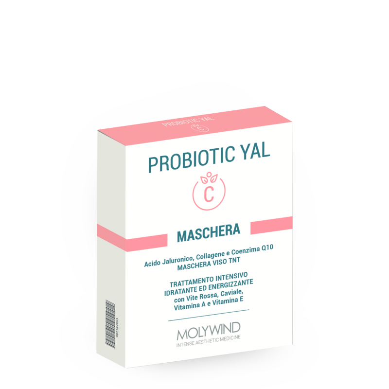 Blufarma Molywind Probiotic Yal C Maschera Antiaging 4 bustine