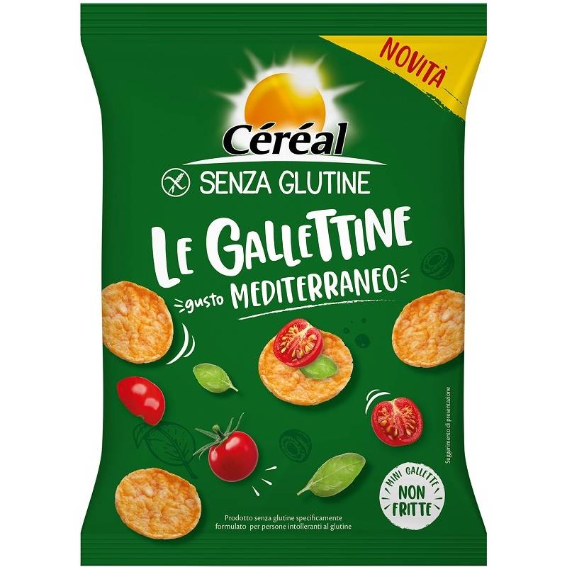 Cereal Le Gallettine Gallette senza glutine Gusto Mediterraneo 70 g