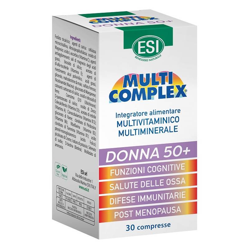Esi Multicomplex Donna 50+ Integratore Multivitaminico e Multiminerale 30 compresse