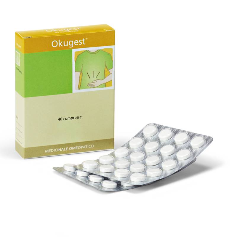 Schwabe Pharma Okugest Medicinale omeopatico 40 compresse