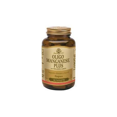 Solgar Oligo Manganese Plus Integratore Antiossidante 100 tavolette