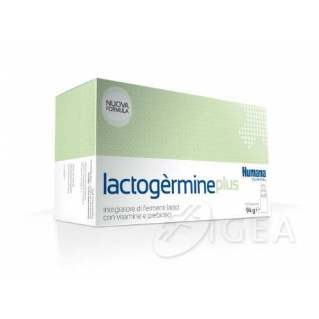 Humana Lactogèrmine Plus Integratore di fermenti lattici e vitamine 10 flaconcini monodose