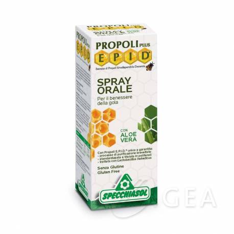 Specchiasol Propoli Plus Epid Spray Orale per la Gola con Aloe Vera