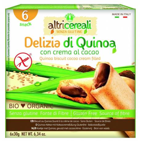 Probios Altri Cereali Delizia di Quinoa Snack Biologico senza glutine 6 x 30 g