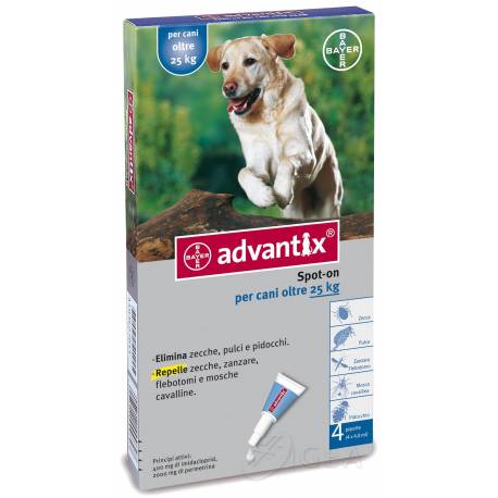 Bayer Advantix Antiparassitario Spot-On per Cani oltre i 25 kg