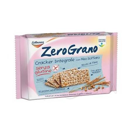 Galbusera Zerograno Crackers Integrali con Riso Soffiato Senza Glutine