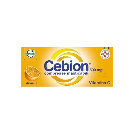 Cebion  500 mg - 20 Compresse Masticabili Integratore di Vitamina C Gusto Arancia