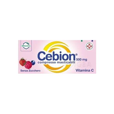 Cebion 500 mg - 20 compresse Integratore di Vitamina C  masticabili senza zucchero