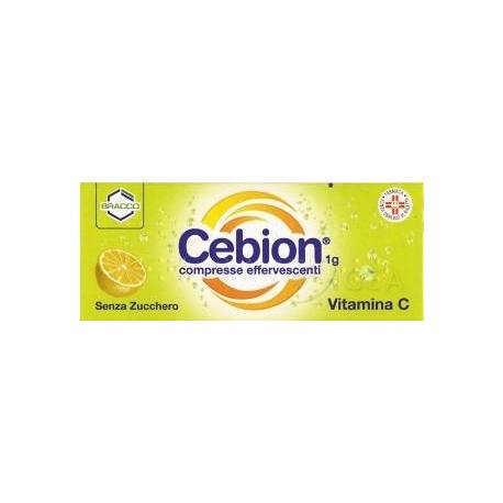 Cebion 1g - 10 compresse effervescenti  Integratore di Vitamina C senza zucchero