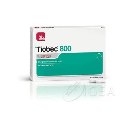 Laborest Tiobec 800 Compresse Fast-Slow Integratore Antiossidante e per il Metabolismo