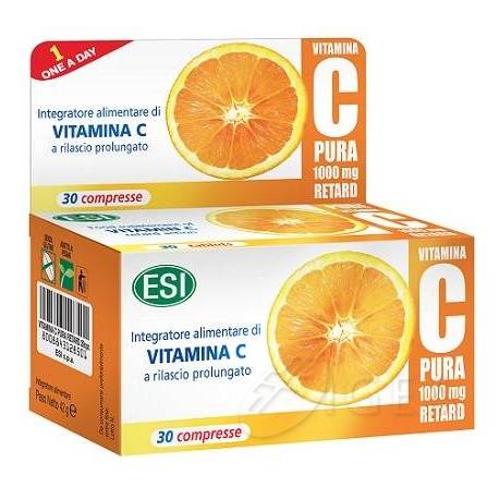 ESI Vitamina C Pura 1000 mg Retard Integratore Vitaminico 30 compresse