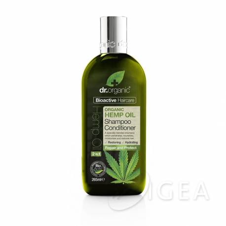 Dr Organic Hemp Oil Shampoo e Balsamo 2 in 1 265 ml
