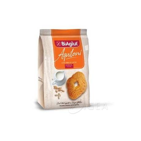BiAglut Aquiloni Biscotti con Riso e Latte Senza Glutine