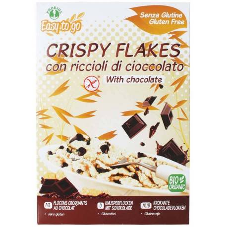 Probios Easy to Go Crispy Flakes Riccioli di Cioccolato Biologico e Senza Glutine