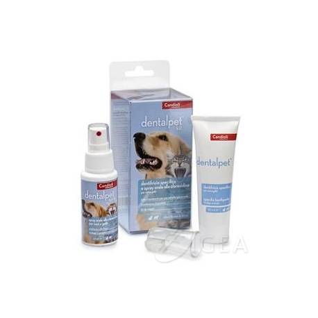 Candioli Dental Pet Kit per l'igiene orale di cani e gatti
