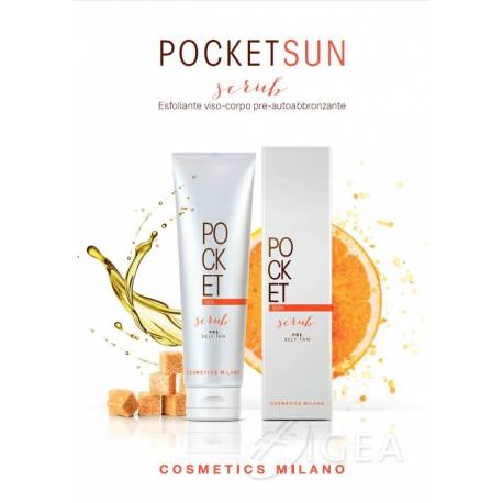 Cosmetics Milano Pocket Sun Scrub Esfoliante Viso Corpo Pre Abbronzante