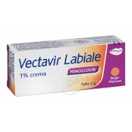 Vectavir Labiale 1% Crema colorata per il trattamento dell'herpes labiale 2 g