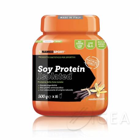 Named Sport Soy Protein Isolated Integratore di Proteine della Soia per Sportivi 500 g