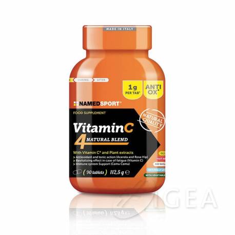 Named Sport Vitamin C 4Natural Blend Integratore Vitaminico per Sportivi 90 compresse