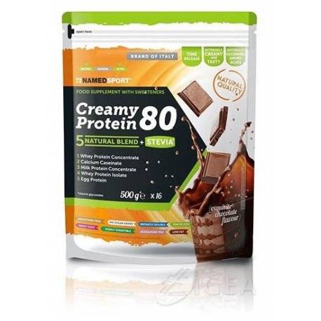 Named Sport Creamy Protein 80 Proteine per Sportivi Exquisite Chocolate 500 g