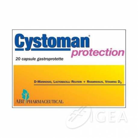 Abi Pharmaceutical Cystoman Protection Integratore per Cistiti 20 capsule