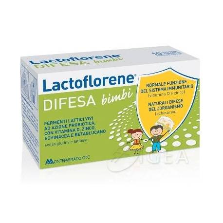 Lactoflorene Difesa Bimbi Integratore Fermenti Lattici per le Difese Immunitarie 10 flaconcini