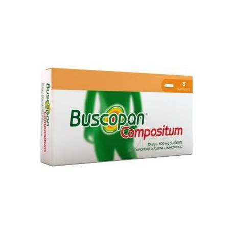 Buscopan Compositum 10 mg + 800 mg - 6 supposte
