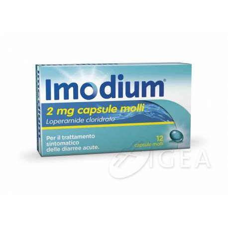 Imodium 2 mg  Antidiarroico 12 Capsule Molli