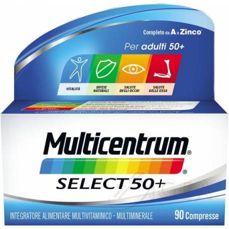 Multicentrum Select 50+ Integratore Vitamine e Minerali per Adulti 90 compresse