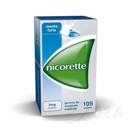 Nicorette 2 mg Gomme masticabili alla menta forte contro il tabagismo 105 gomme