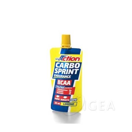 ProAction Carbo Sprint BCAA Integratore di aminoacidi per sportivi gusto limone 50 ml