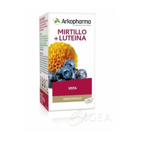 Arkopharma Mirtillo+Luteina Integratore per la Vista 45 compresse