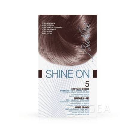 BioNike Shine On Tinta per Capelli Castano Chiaro 5