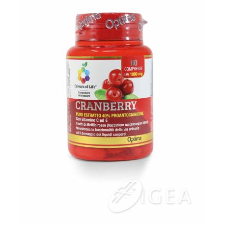 Colours of Life Cranberry Integratore per le Vie Urinarie