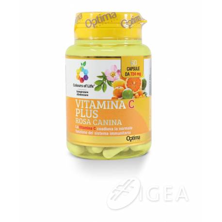 Colours of Life Vitamina C Plus con Rosa Canina Integratore Vitaminico