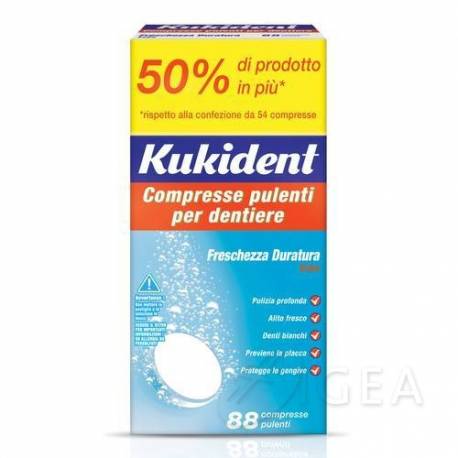 Kukident Cleanser Fresh Pulizia Dentiera 88 compresse