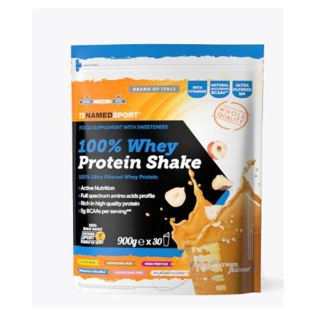 Named Sport 100% Whey Protein Hazelnut Integratore Proteico per Sportivi 900 g