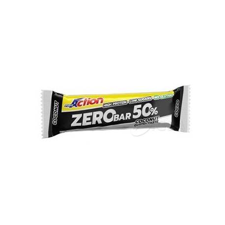 ProAction Zero Bar 50% Barretta Proteica Gusto Cocco 60 g