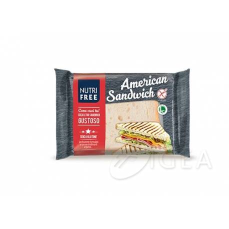 Nutri Free American Sandwich Fette di pane senza glutine latte e uova 4 pezzi