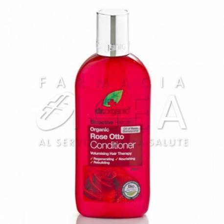 Dr Organic Rose Otto Conditioner Balsamo per Capelli all'Olio Essenziale di Rose 265 ml