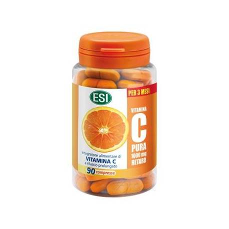 ESI Vitamina C Pura 1000 mg Retard Integratore Vitaminico 90 compresse