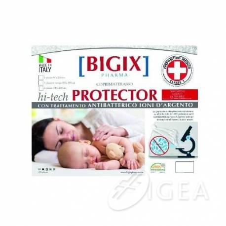 Bigix Pharma Coprimaterasso Protector Antibatterico Letto Singolo 90x200cm