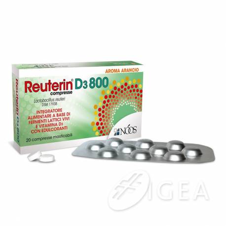 Noos Reuterin D3 800 Benessere Sistema Immunitario 20 compresse