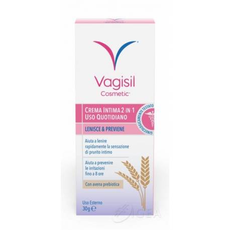 Vagisil Cosmetic Crema Intima 2 in 1 che lenisce e previene 30 g