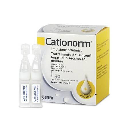 Cationorm Gocce Collirio 30 Fiale Monodose Da 0,4 ml