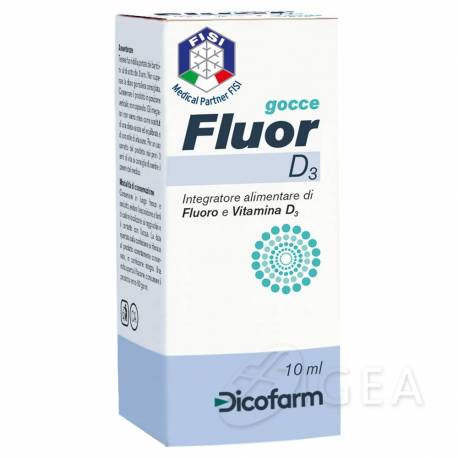 Dicofarm Fluord3 Integratore Fluoro e Vitamina D3 10 ml